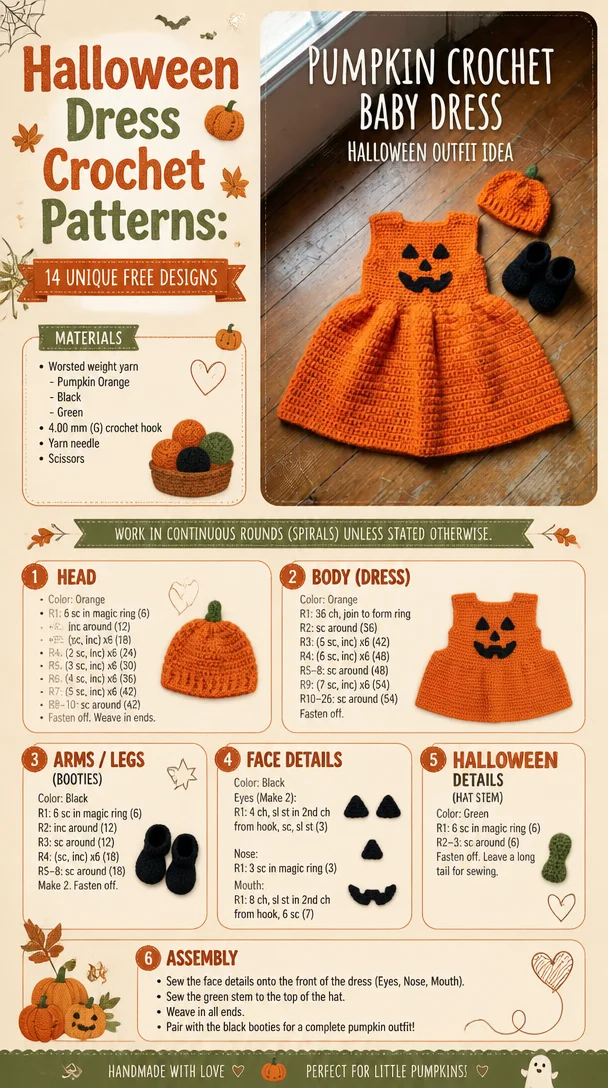 14 Enchanting Crochet Dress Ideas for a Handmade Halloween